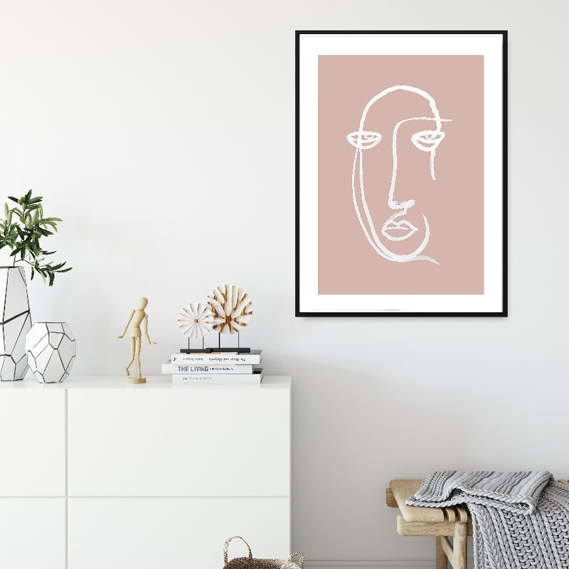 Nordic women face - Art Print