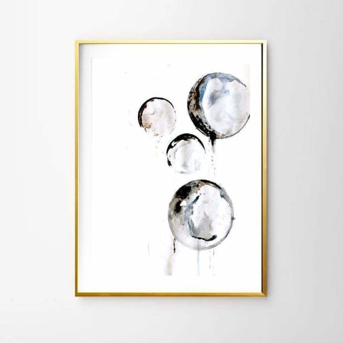 Ink Bubbles Art Print